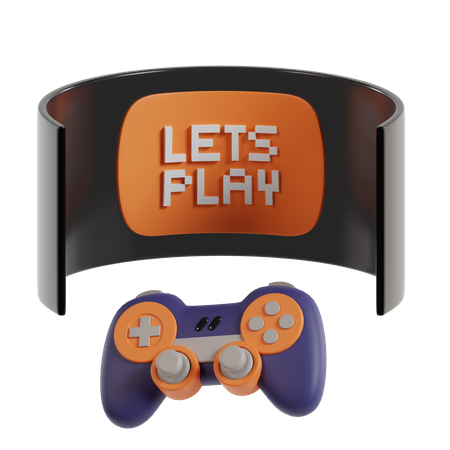 Lets Play Game  3D Icon