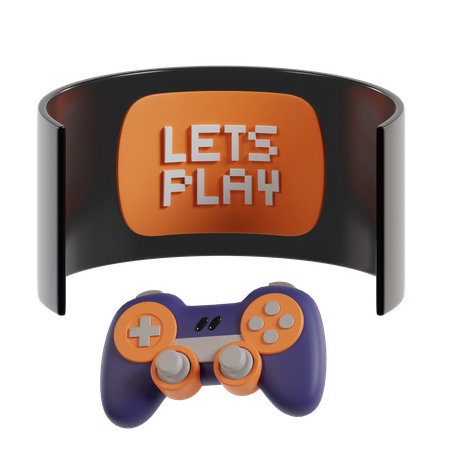 Lets Play Game 3D Icon
