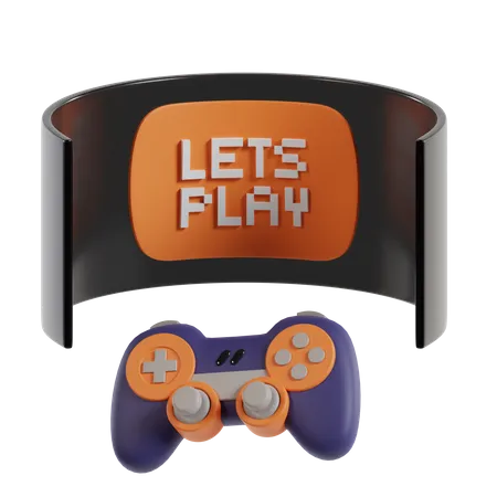 Lets Play Game 3D Icon