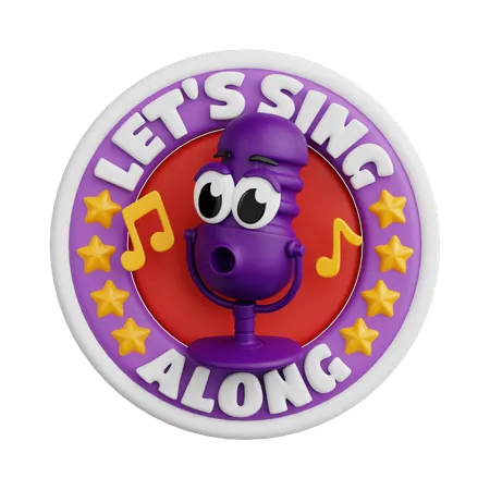 Let's Sing  3D Icon