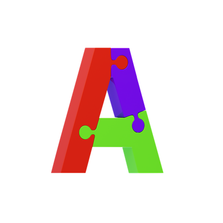 Letter A  3D Icon