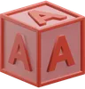 Letter A Cube