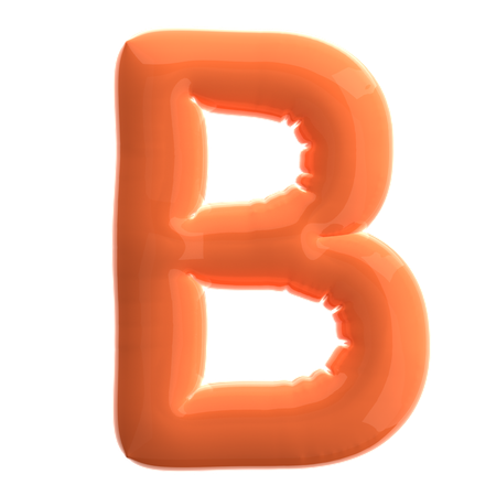 문자 B  3D Icon