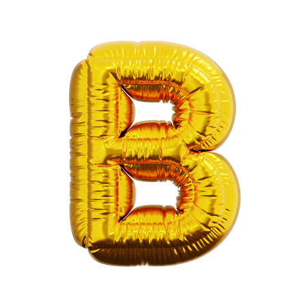 Letter B Balloon  3D Icon