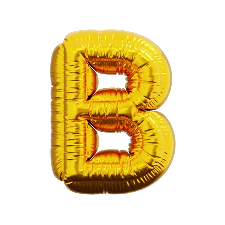 Letter B Balloon  3D Icon