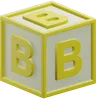 Letter B Cube