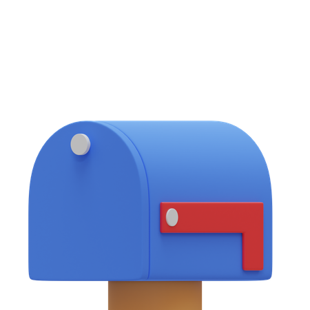 Letter Box 3D Illustration