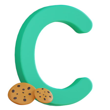 Letter C  3D Icon