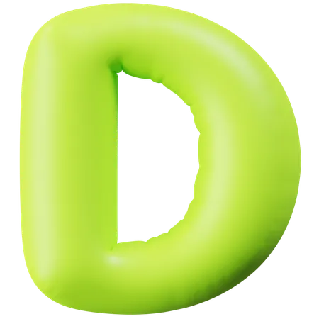 Letter D  3D Icon