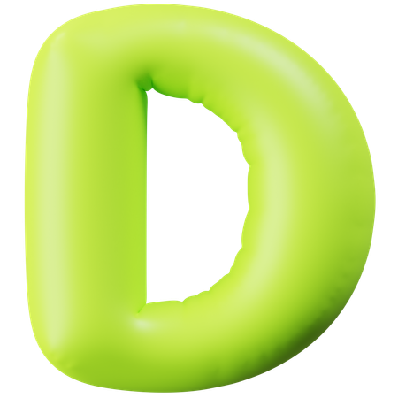 Letter D  3D Icon