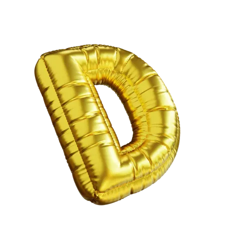 Letter D  3D Icon