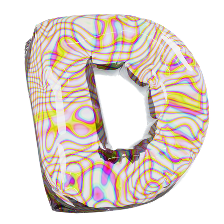 Letter D  3D Icon