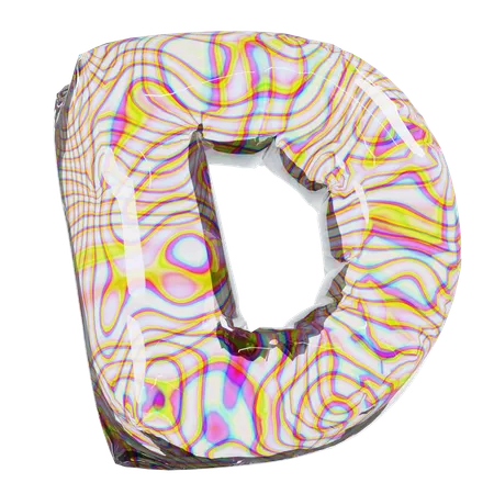 Letter D  3D Icon