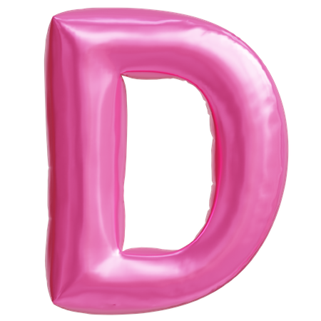 Letter D  3D Icon