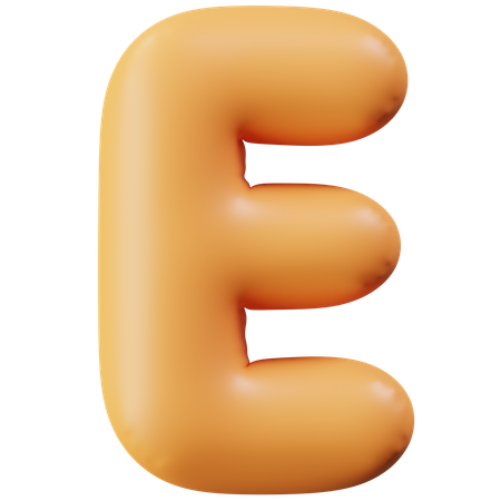 Letter E  3D Icon