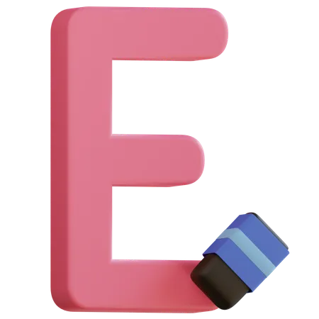 Letter E  3D Icon