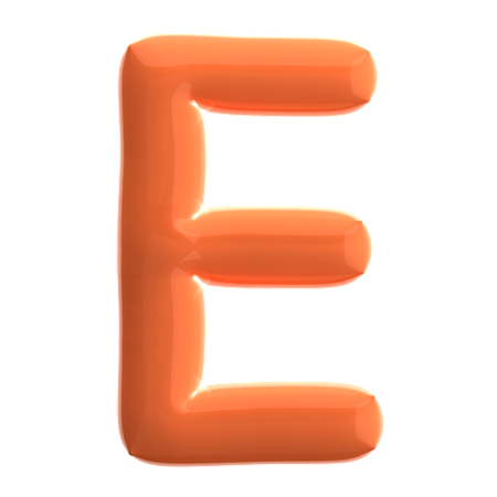 문자 e  3D Icon