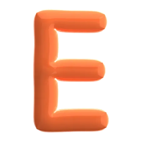 문자 e  3D Icon