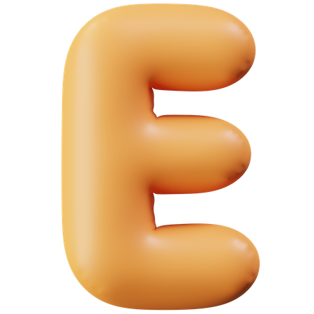 Letter E  3D Icon