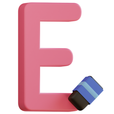 Letter E  3D Icon