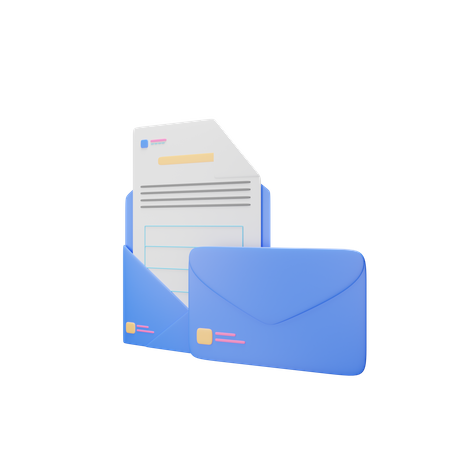 Letter envelope 3D Illustration