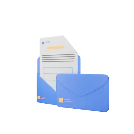 Letter envelope 3D Illustration