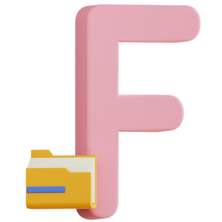 Letter F  3D Icon