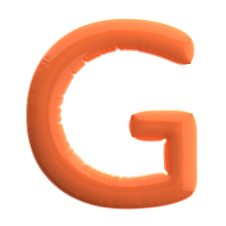 文字 g  3D Icon