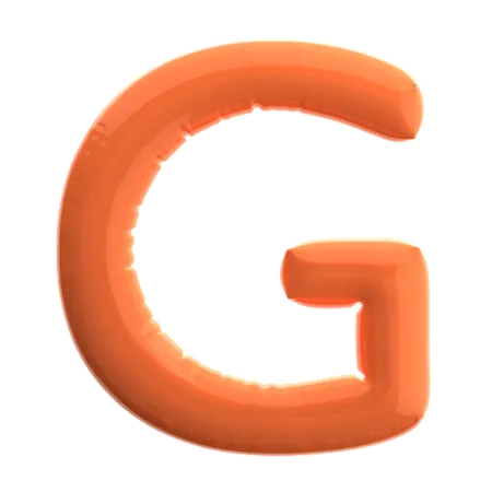 文字 g  3D Icon