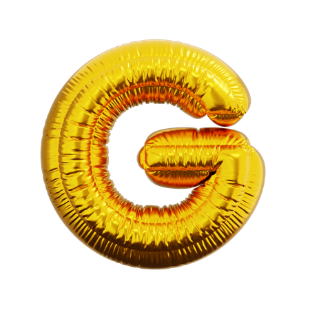 Letter G Balloon  3D Icon