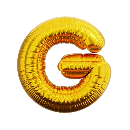 Letter G Balloon  3D Icon