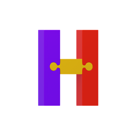 Letter H  3D Icon