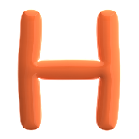 Letter H  3D Icon