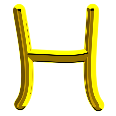 Letter H  3D Icon