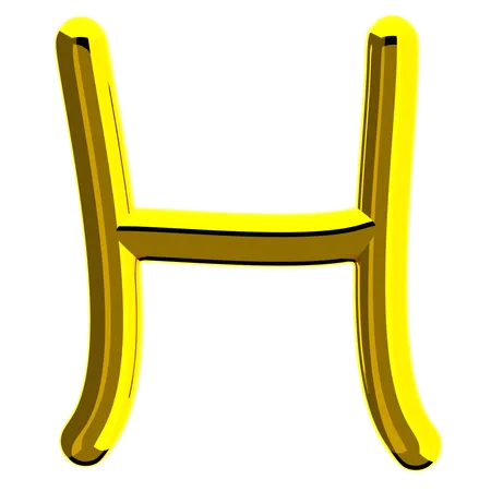 Letter H  3D Icon