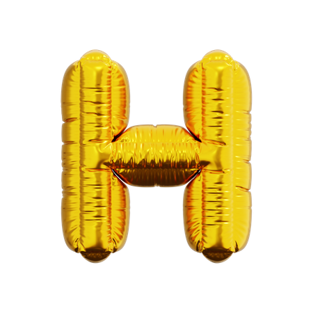 Letter H Balloon  3D Icon