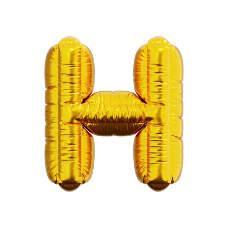 Letter H Balloon  3D Icon