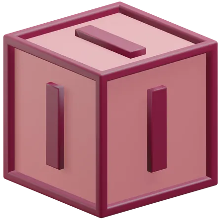 Letter I Cube  3D Icon