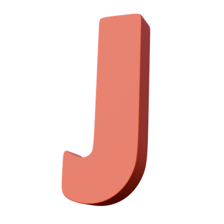 Letter J  3D Icon