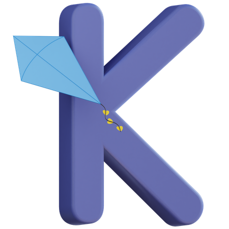 Letter K  3D Icon
