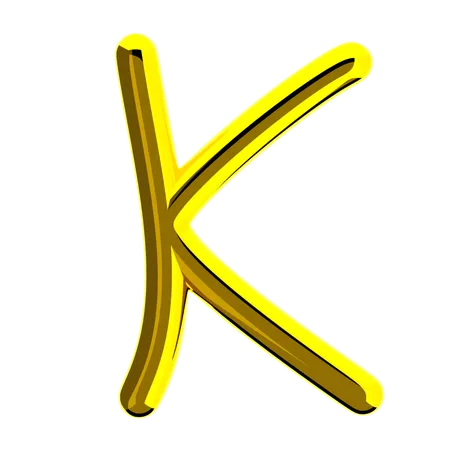 Letter K  3D Icon