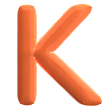 문자 K  3D Icon