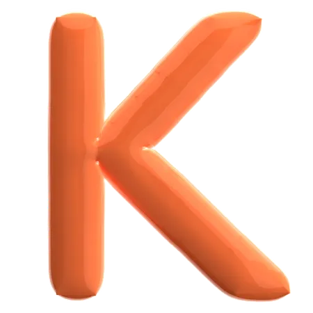 Letter K  3D Icon