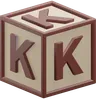 Letter K Cube