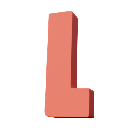 Letter L  3D Icon