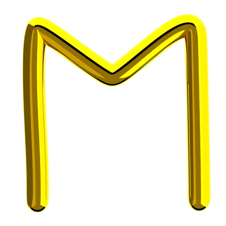 Letter M  3D Icon