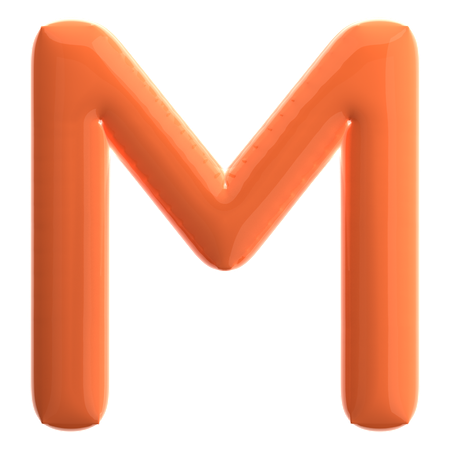 文字m  3D Icon