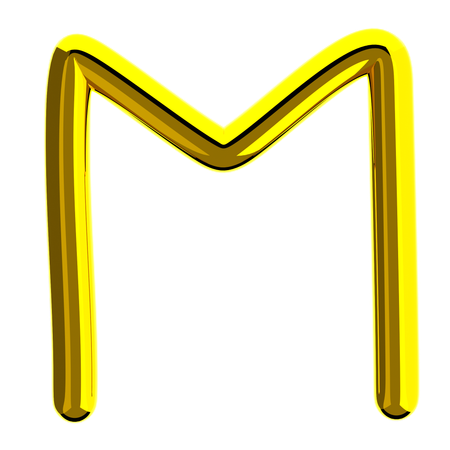 Letter M  3D Icon