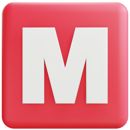 Letter M  3D Icon