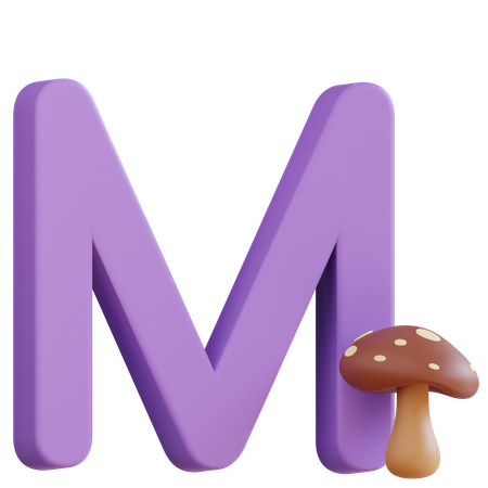 Letter M  3D Icon